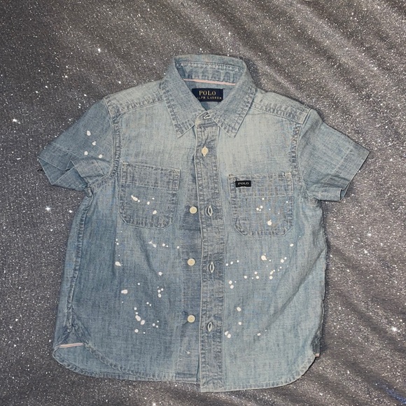 Denim Paint Polo